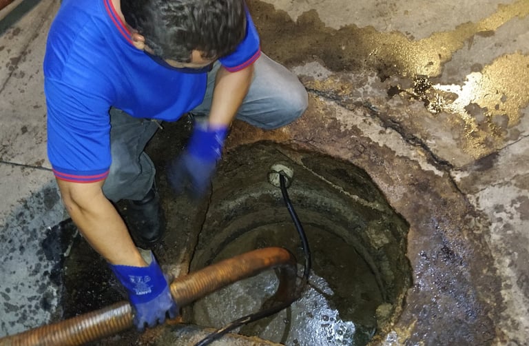 sucção de fossa da suprema desentupidora