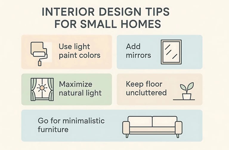 Interior design tips for Small homes