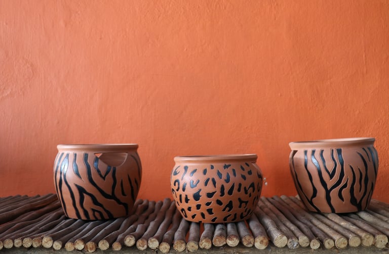 La Case Verte pots en terre cuite