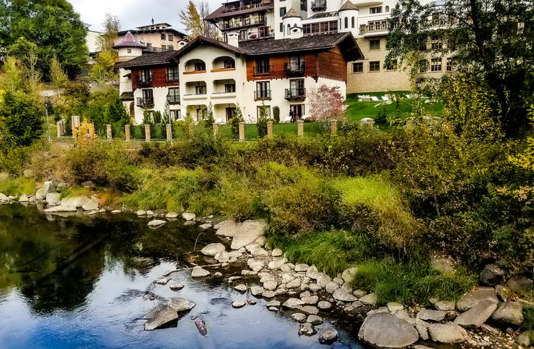 Leavenworth, WA - The luxury Posthotel along the Wenatchee River