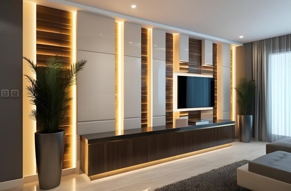 Walls a 3D Look With Lights