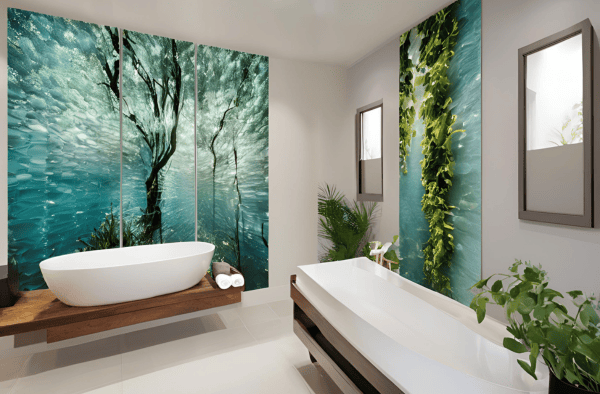 Wall Art Waterproof Bathroom Panels