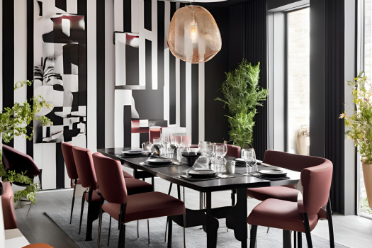 Wine Color Wall Combination