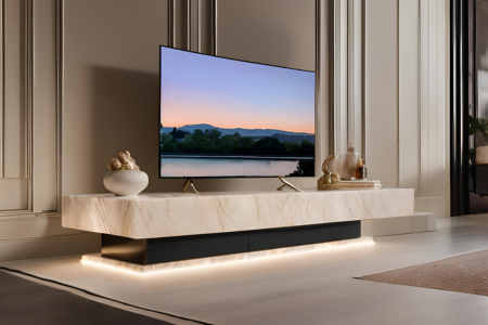 Italian Marble Tv Unit