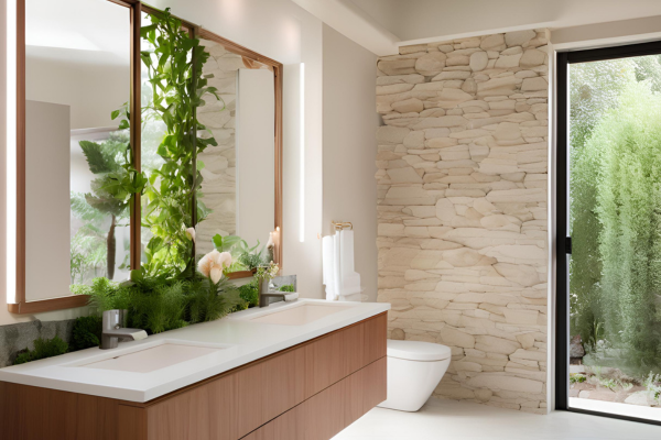 Faux Stone Wall Panels for Bathroom