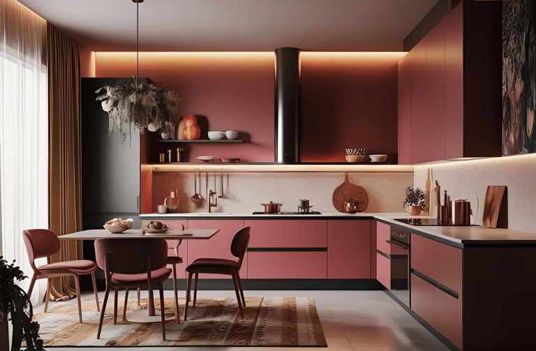 Interior Design in a Contemporary Style Kitchen