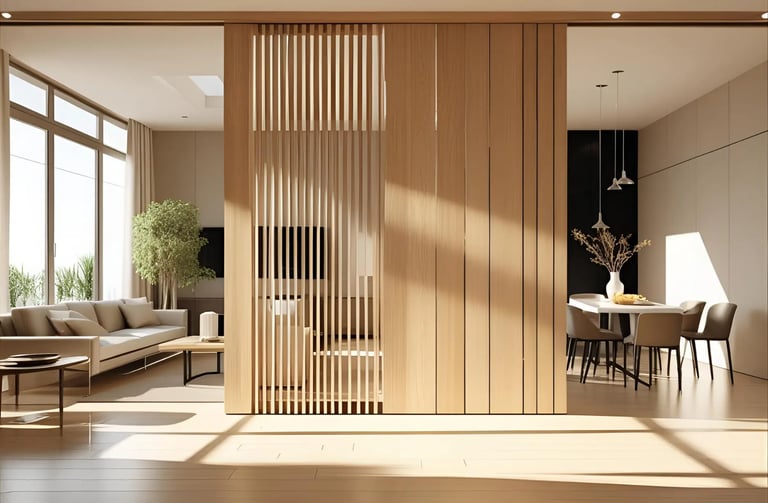 Wooden partition