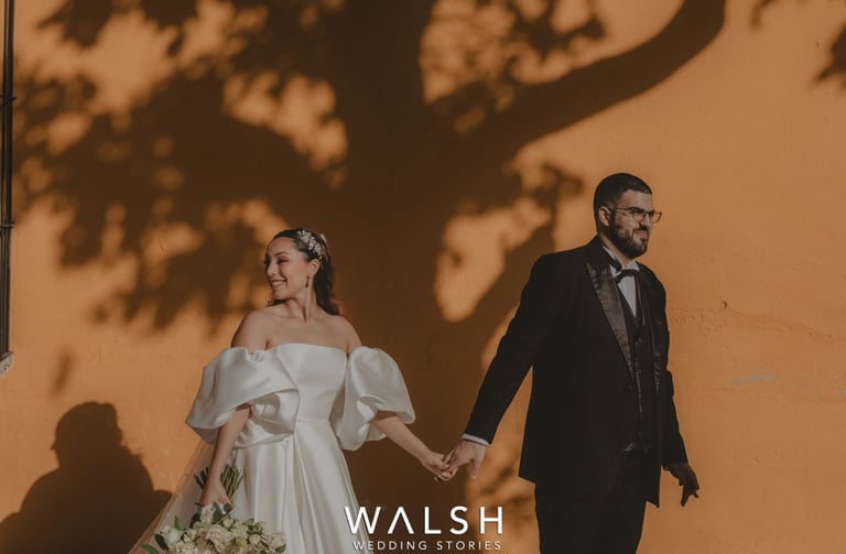 Antigua Guatemala Wedding Photographer-bride and groom with tree shadow
