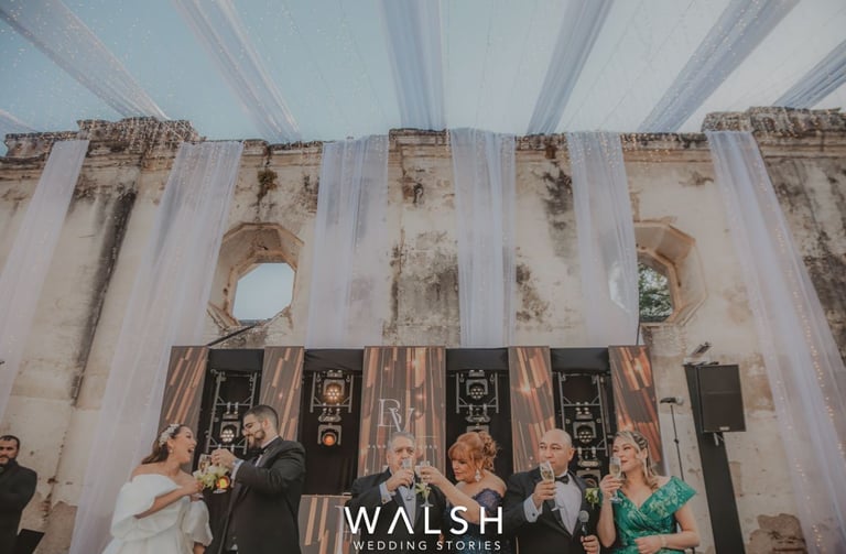 Antigua Guatemala Wedding Photographer-toasting at wedding