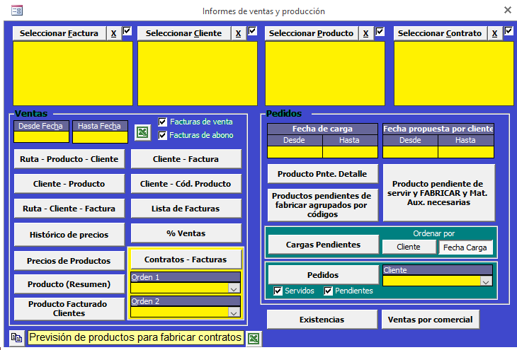 software empresa alimentacion