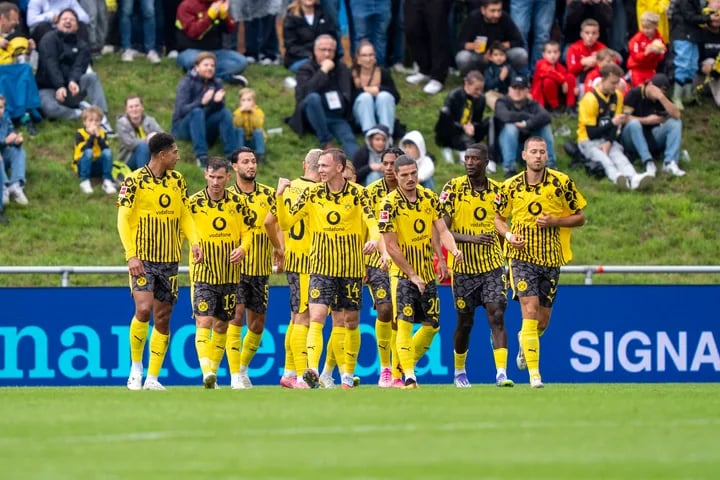 dortmund vs losc lille friendly match goals serhou guirassy karim adeyemi pascal gross thomas meunier haraldsson live score f