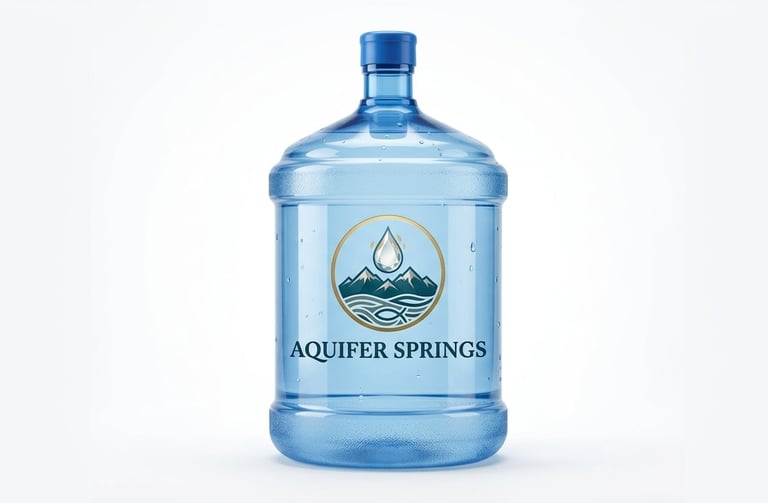 18.9 liter BPA free water jug for Aquifer Springs delivery in Kelowna.