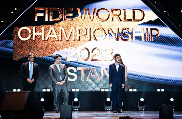 FIDE World Championship Match 2023 between Ian Nepomniachtchi & Ding Liren officially opened