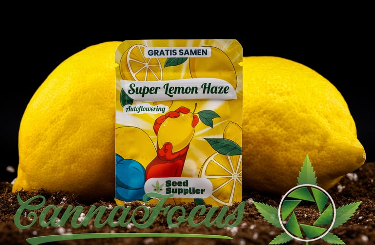 Frische trifft Legende Diese Aufnahme präsentiert die Super Lemon Haze Auto Samen von Seed Supplier in ihrer vollen Pracht.