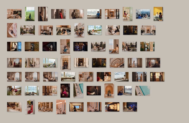 Thumbnails of a Regent photoshoot in Hong Kong and Carlton Cannes