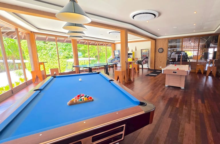 Hurawalhi Maldives games room