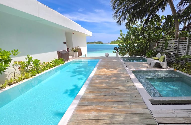 Ozen Life Maadhoo Maldives gym pool