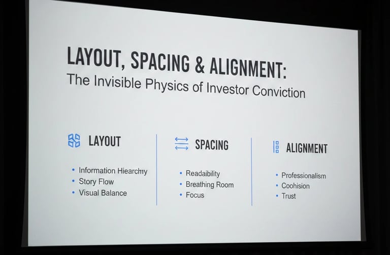 Layout, Spacing & Alignment: The Invisible Physics of Investor Conviction of pitch deck