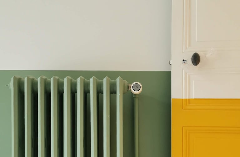 contrasting pastel colours