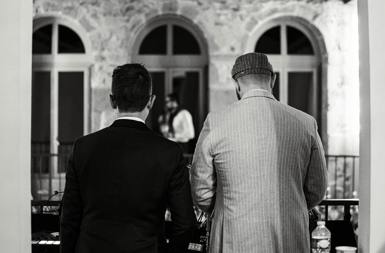 photo de mariage soirée