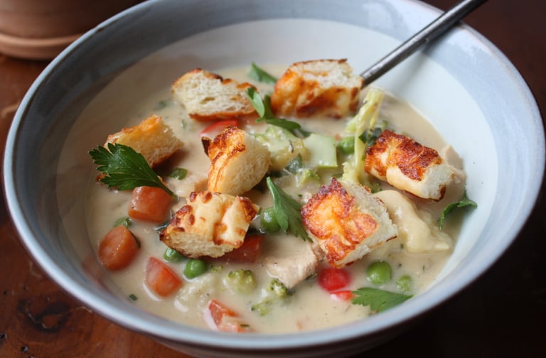 creamy rosemary vegetable soup