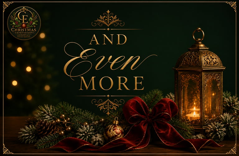 Elegant Christmas decor with a lit gold lantern, red velvet bow, and pine branches for holiday displays.