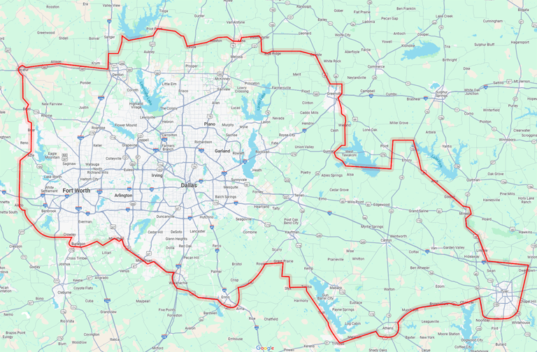 State of Texas Map