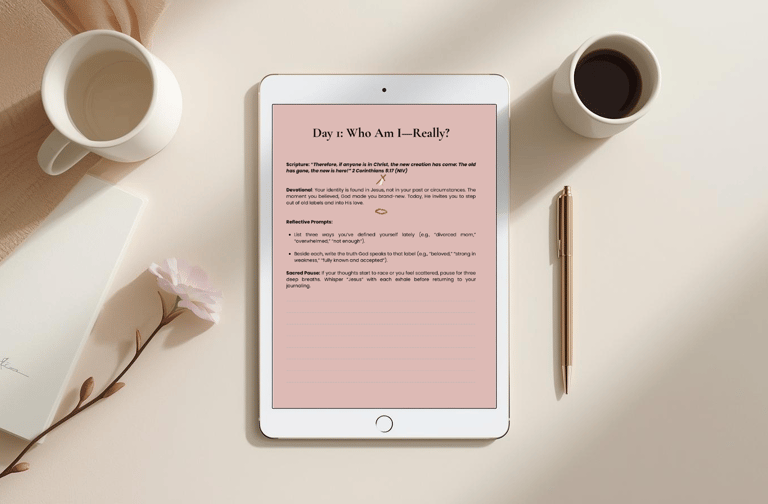 Identity Crisis to Identity Victory devotional journal — 7-day guide for Christian women.