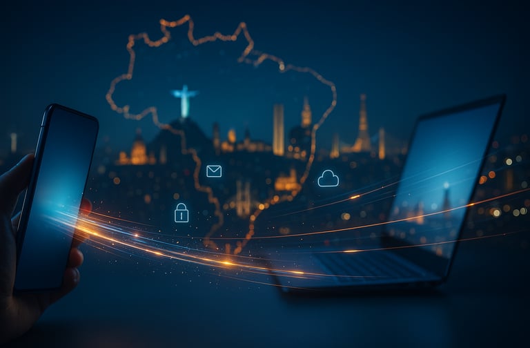 Ilustração: atendimento remoto para todo Brasil