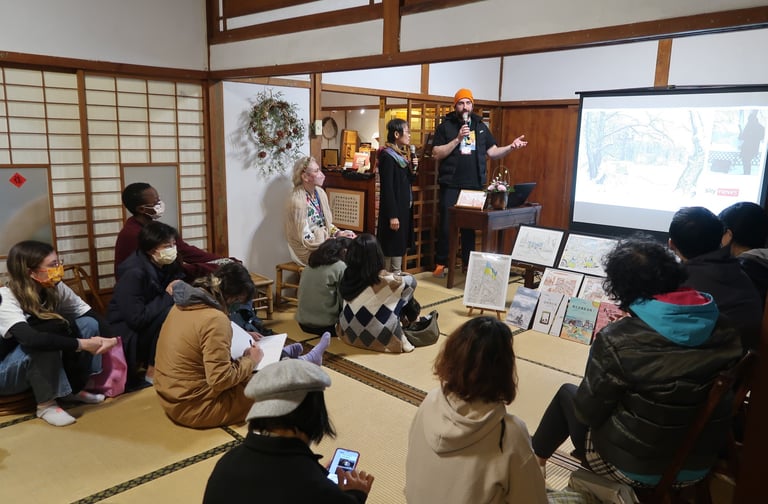 Presentation by artist Evgeny Bondarenko in Yunlin Storyhouse Taiwan