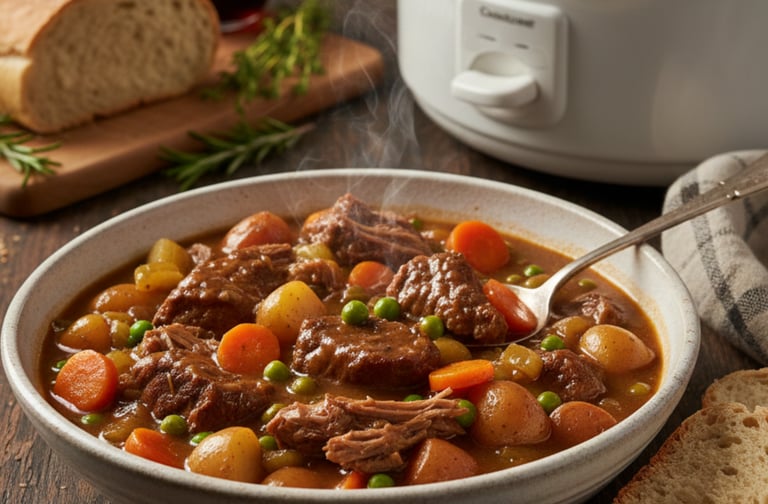 Slow Cooker Beef Stew Recipe | Easy Crockpot Comfort Food 