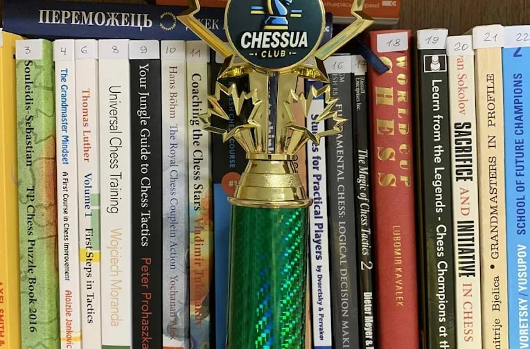 Chess Trophies in ChessUA Club Brantford