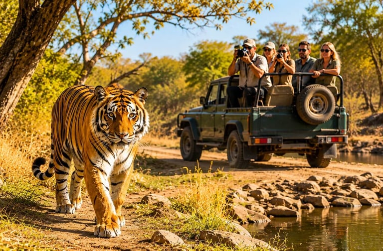 Tiger safari in India