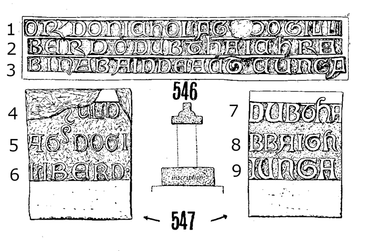 Cong Runestone 546-547  - Barony of Kilmaine, County Leitrim, Ireland