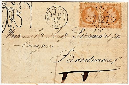 Losange Gros Chiffres 3427 et type 16.