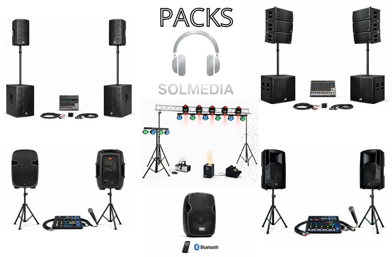 Pack de sonido e iluminación para eventos en Sevilla
