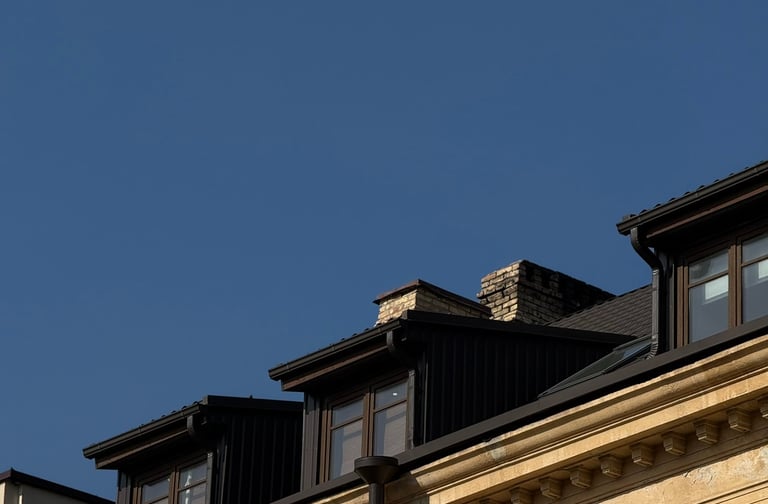 Individualūs skardos lankstiniai stogui ir fasadui Vilnius kaina