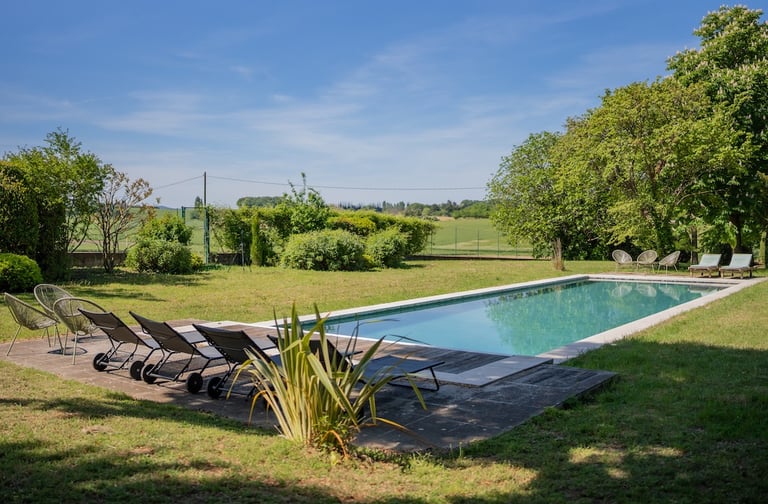 piscine château de marrets