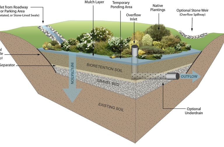 Bioretention Pond - Rain Garden-image