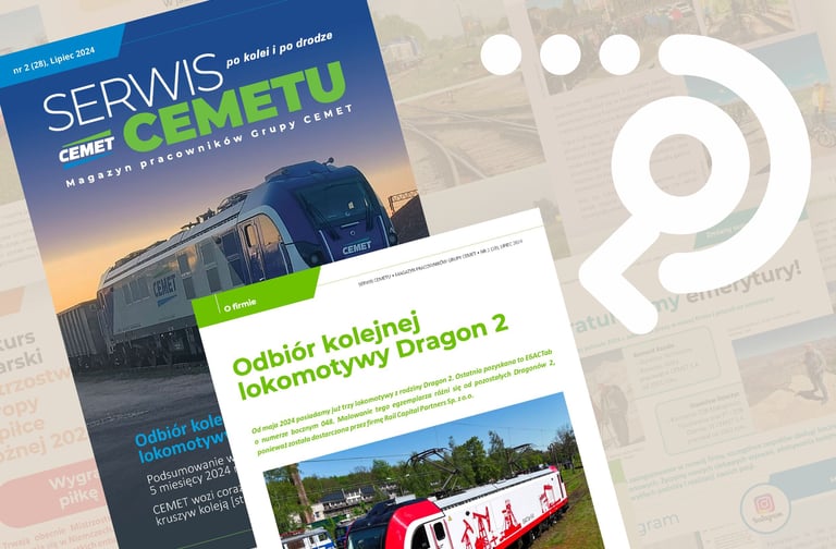 Projekt biuletynu dla firmy Cemet