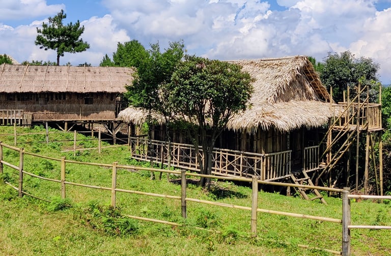 Khasi Heritage Village - a glimpse of Meghalaya's culture in green harmony.