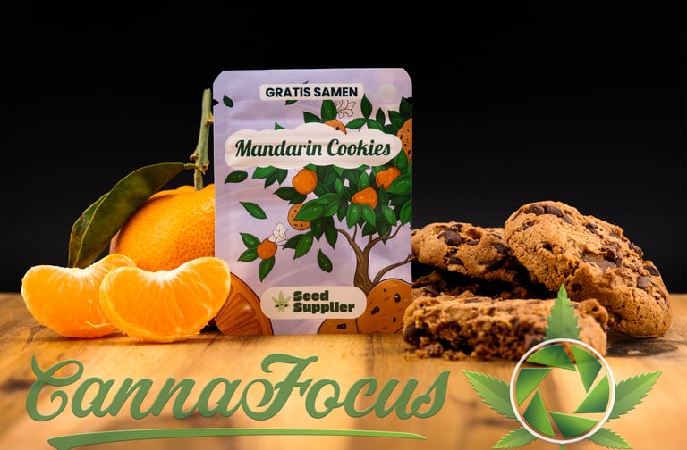 Geschmack, den man sehen kann Diese Produktaufnahme der Mandarin Cookies Samen von Seed Supplier erweckt das Aroma zum Leben.