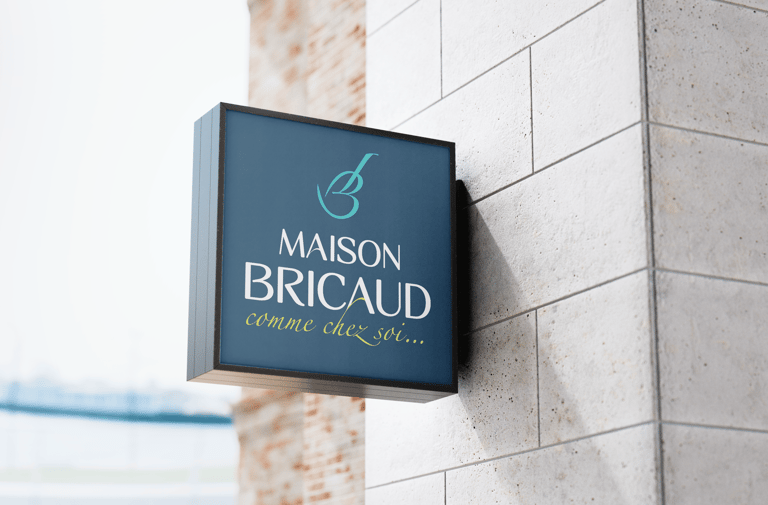 Logo - Identité visuelle - Laurent Bricaud - Restaurant Maison Bricaud- Amy Atelier Graphique