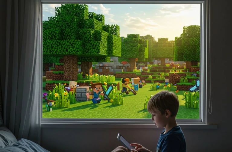 a boy playing with a remote control system