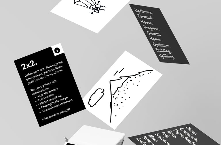 Visual. Strategy. Cards.