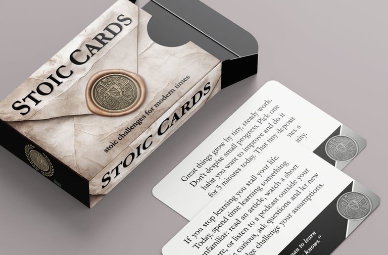 Stoic Challenge Cards.