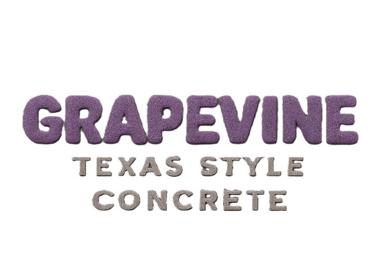 Grapevine Texas Style Concrete Logo