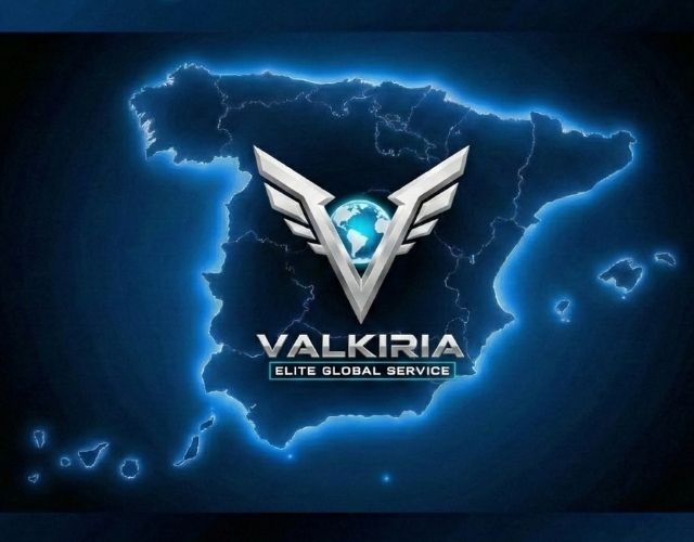 Mapa de cobertura nacional de servicios Valkiria elite global con sede central en Archidona, Málaga