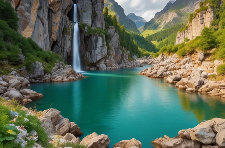 A warm, welcoming travel agent assisting a happy family planning their trip.