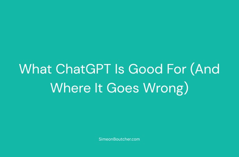 What ChatGPT Is Good For (And Where It Goes Wrong)